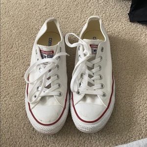 White low rise Converse